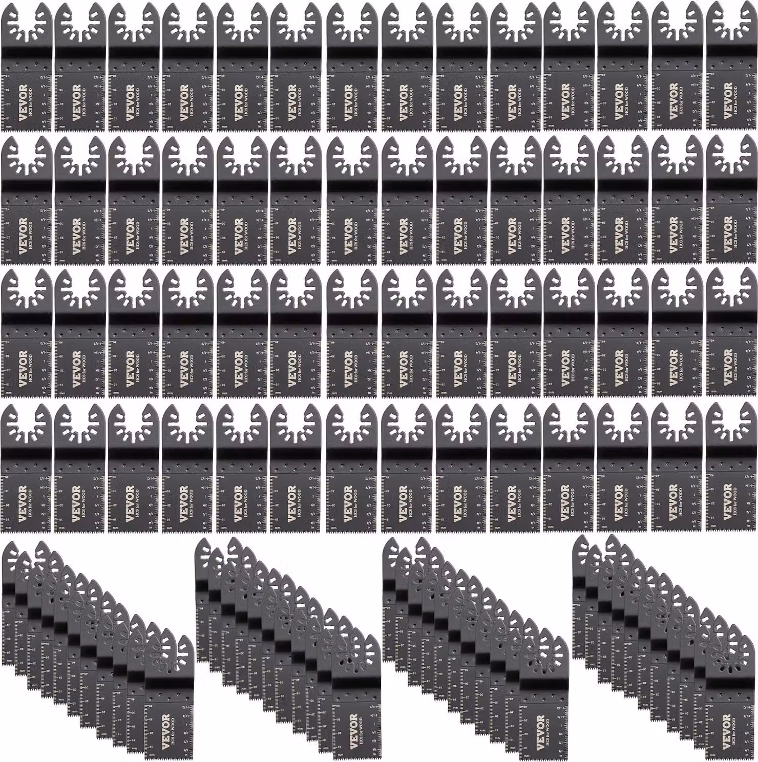 100x lame per sega Lame per sega fine oscillante Lama per sega a segmento multitool