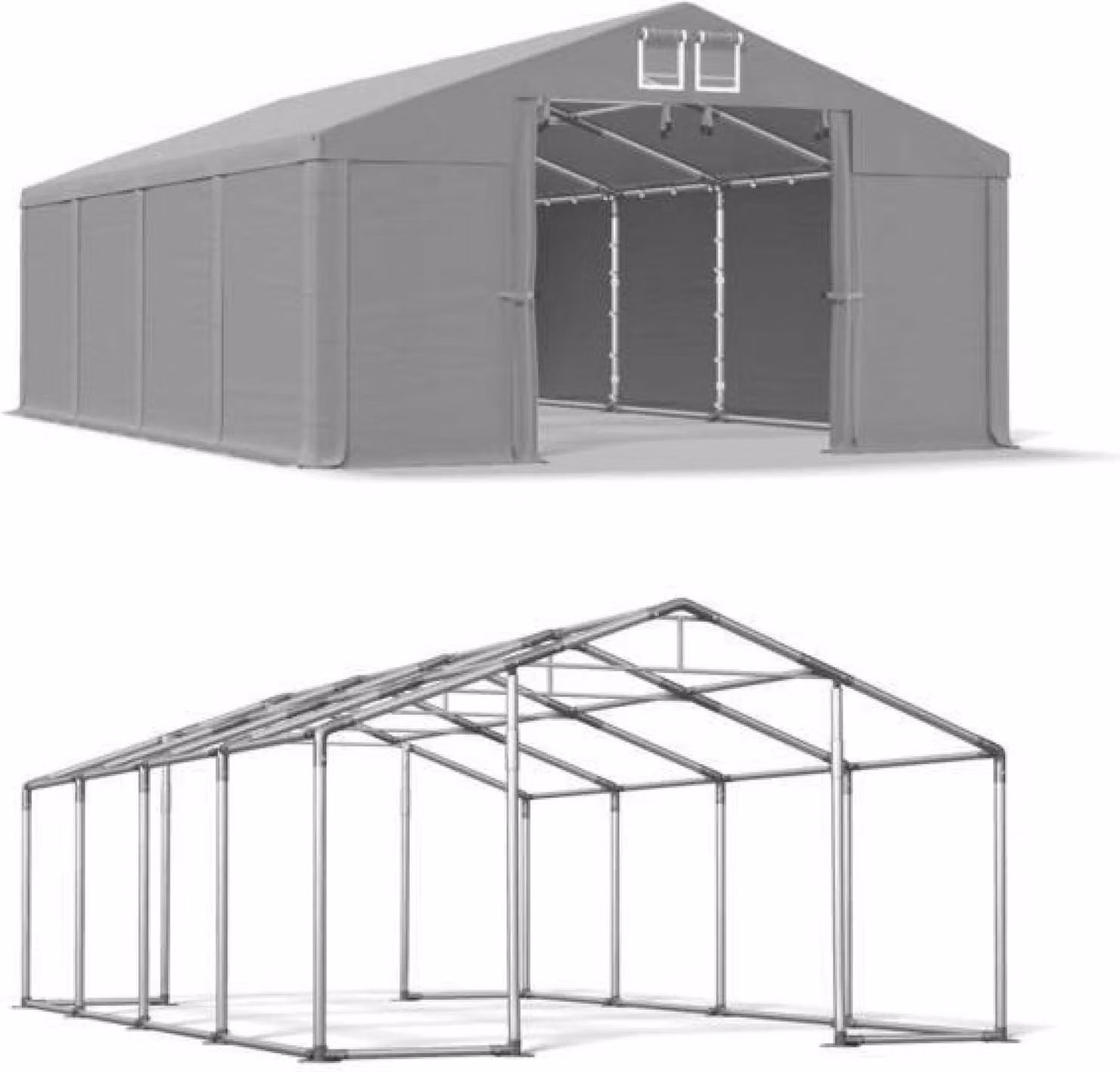 4x8 Grigio Magazine Tenda WINTER MSD