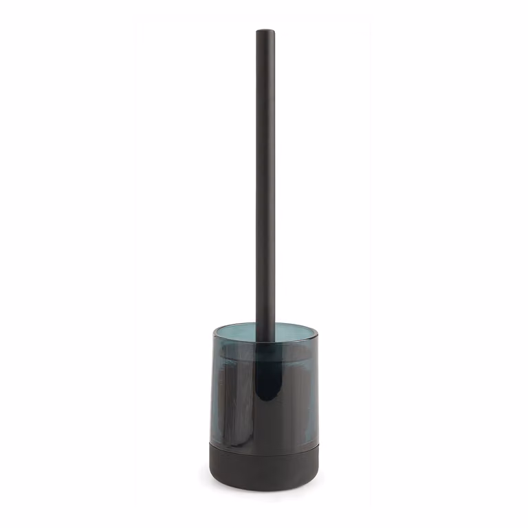 Scopino WC con ciuffo in setole d'appoggio in vetro e silicone NC33 Gedy serie NICOLE Verde