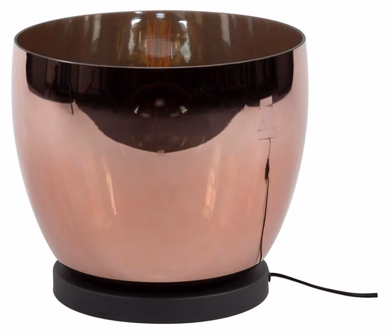 Lampada da terra FURNLUX Up rame e nero 29 cm / Colore principale: marrone / Dimensioni: 29 x 27 x 29 cm