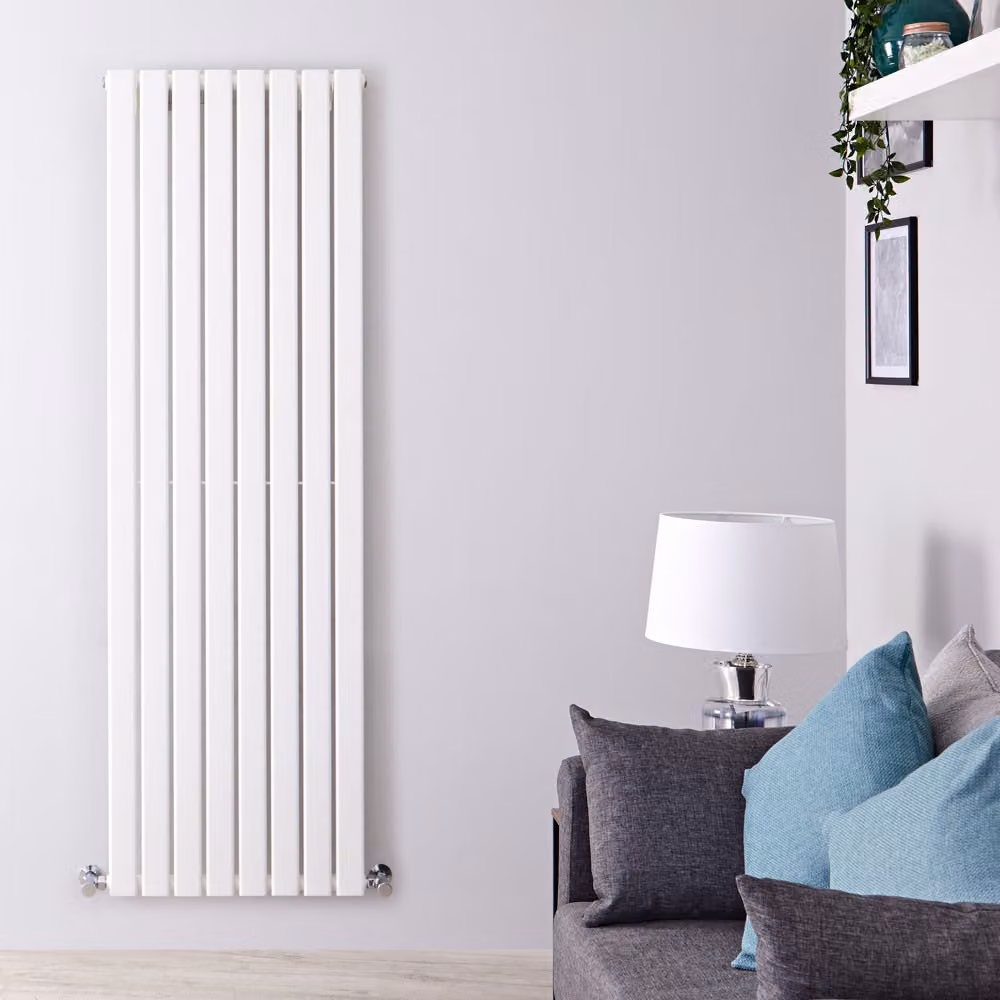 Radiatore di Design Verticale Bianco - 1780mm x 560mm - Pannello Singolo - Delta