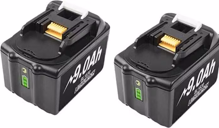 Batteria di ricambio, agli ioni di litio, compatibile con diversi elettroutensili, 2 pezzi 9,0