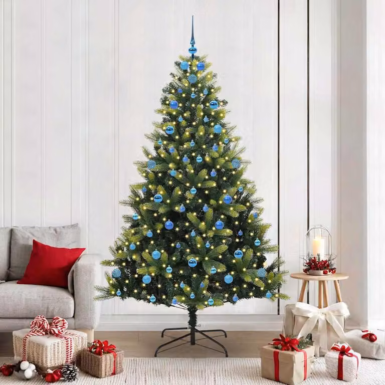Maison Exclusive - Albero di Natale artificiale pieghevole con 300 LED verde 210 cm