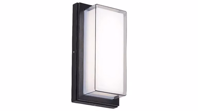 Rabalux 8830 lampada da parete per esterni Andorra, 12W, 4000K, 680lm, bianco-nero, rotonda, bianco neutro, IP54, 26cm