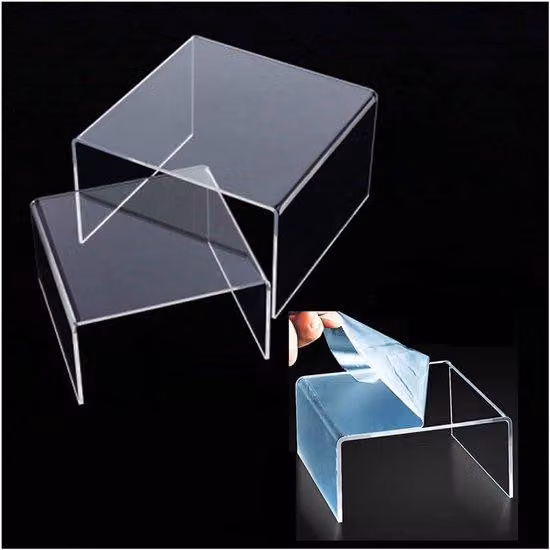 Espositore in acrilico per figurine, buffet e vetrine - Set da 6 pezzi