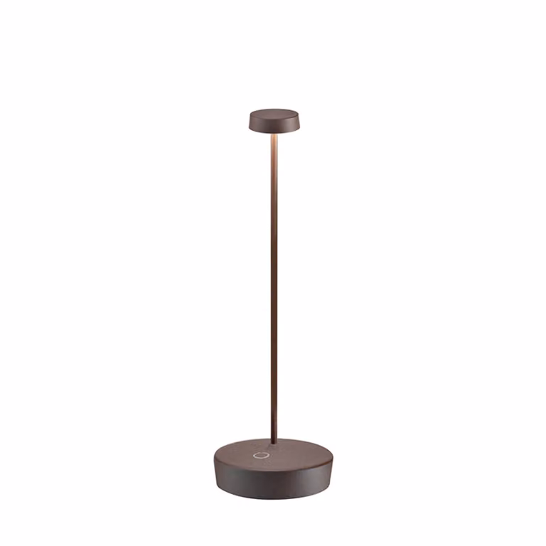 Lampada a led da tavolo Swap Pro Corten ricaricabile e dimmerabile