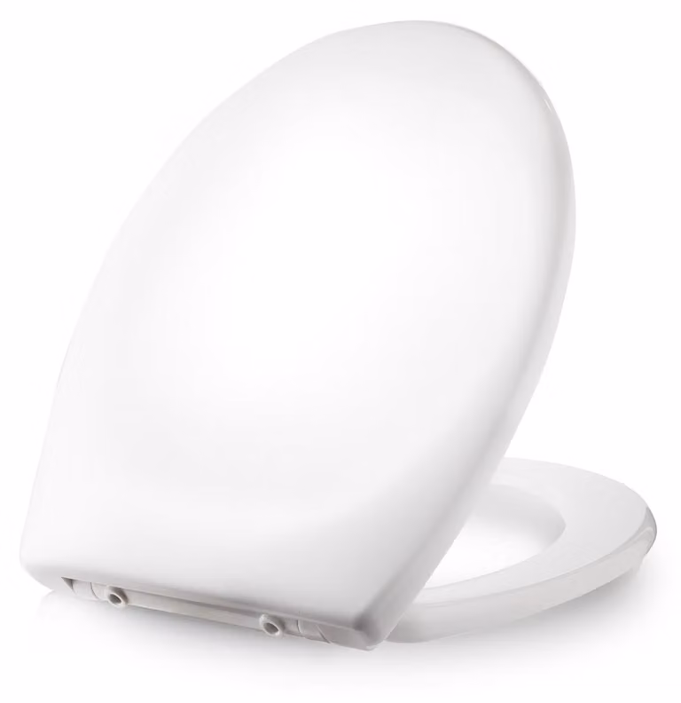 Dombach® Premium Coperchio della toilette con meccanismo di chiusura soft Removibile (bianco) Sedile della toilette con meccanismo di chiusura soft, coperchio della toilette con meccanismo di chiusura soft, sedile della toilette, sedile della toilette, se
