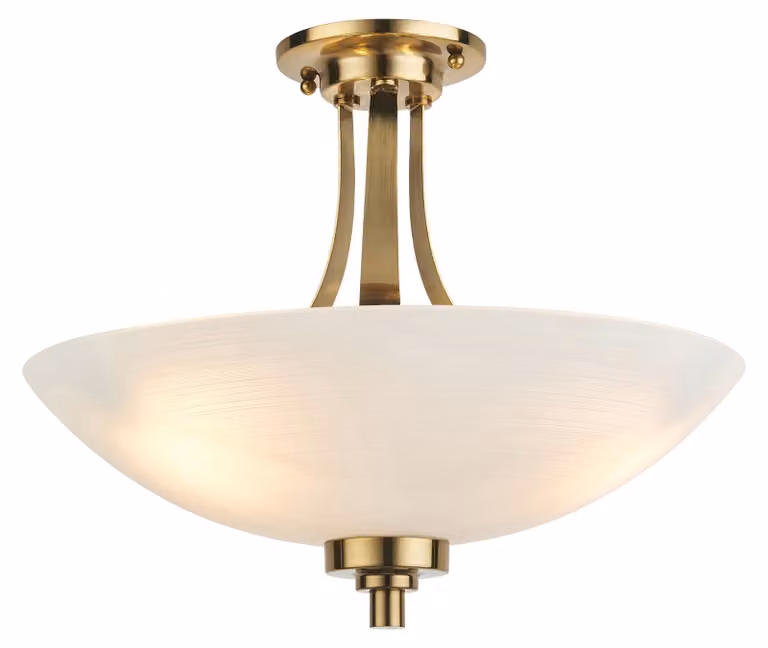 Lampada a sospensione WELLES in ottone anticato, 3xE27x20W, vetro, dimensioni: 35x41x41 cm, IP20, Endon