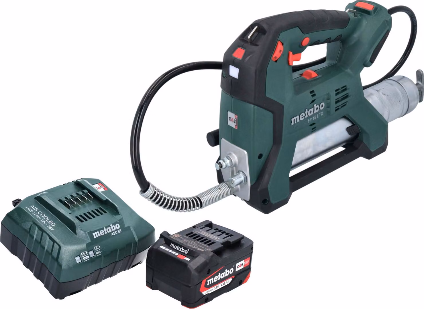 Metabo FP 18 LTX Pompa per grasso a batteria 18 V 690 bar + 1x batteria 4,0 Ah + caricabatteria