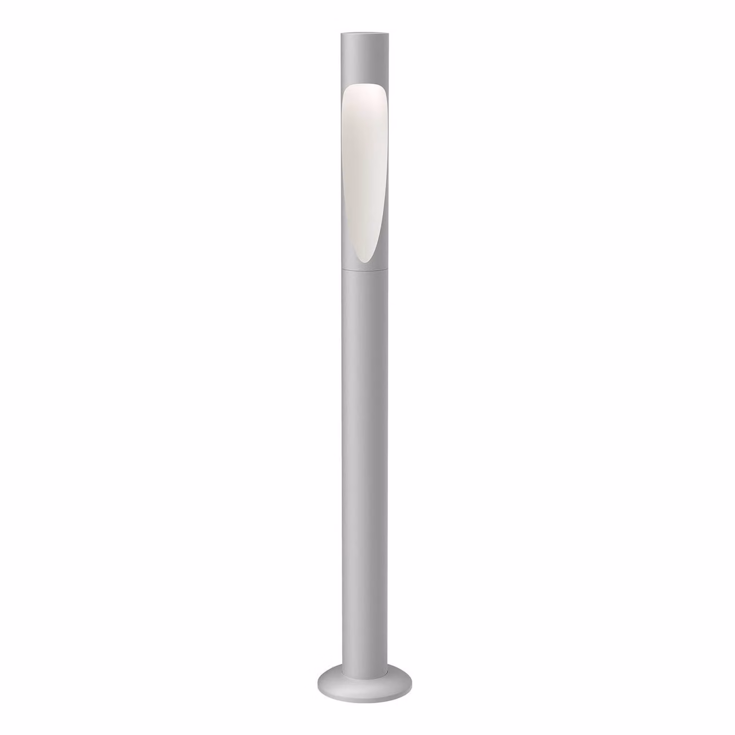 Louis Poulsen Lampioncino da giardino Flindt, Alluminio / Grigio / Zincato, Alluminio, Design, Lampada LED da esterni