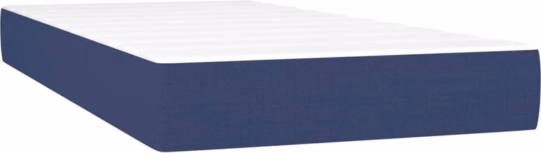 Materasso a Molle Insacchettate Rigidità Media Blu 80x200x20 cm in Tessuto