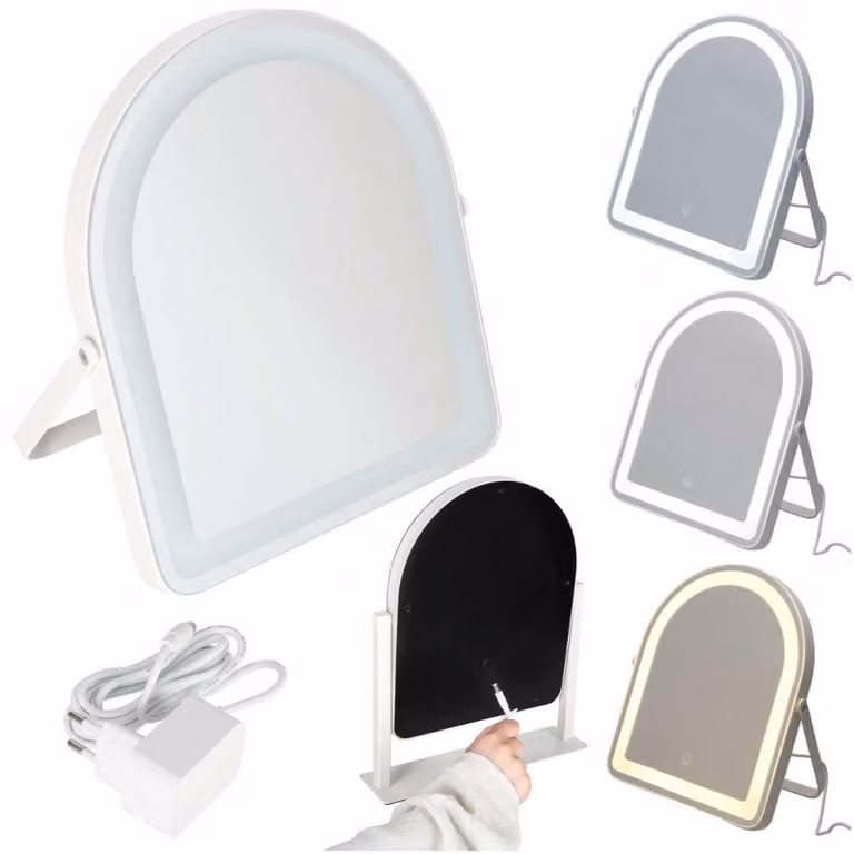 Specchio da trucco LED illuminato per cosmetici