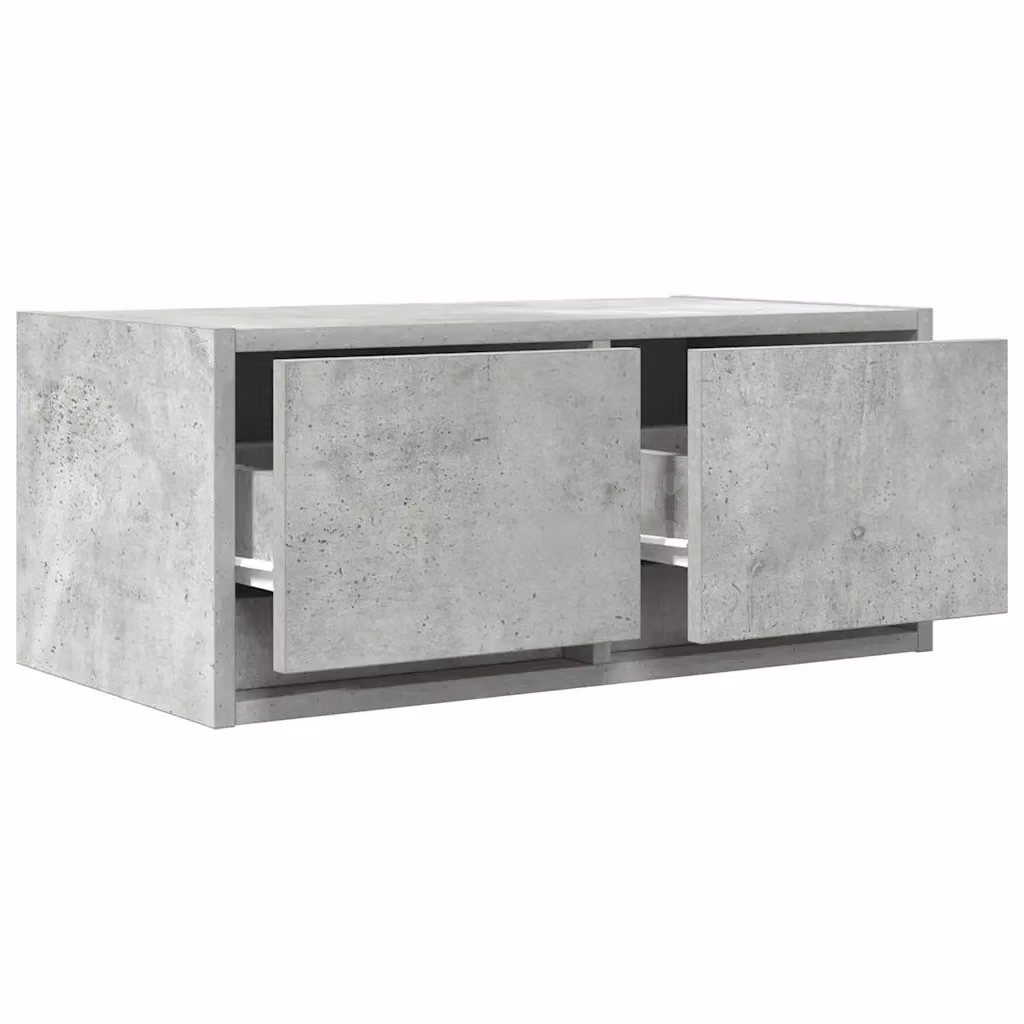 Set di 2 mobili porta TV a parete moderni HELLOSHOP26 in legno composito grigio opaco L 60 cm, P 31 cm, H 25,5 cm – 2