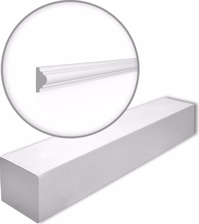 NMC WL1-box WALLSTYL Noel Marquet 1 cartone con 49 strisce decorative Rivestimento murale stile classico colore bianco | 98 m