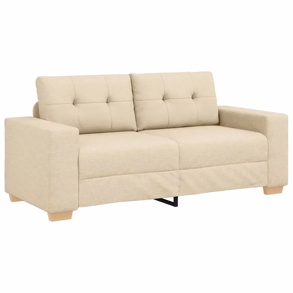 Divano moderno vidaXL in tessuto beige con cuscini, L: 180 cm, P: 77 cm, H: 82 cm – 2