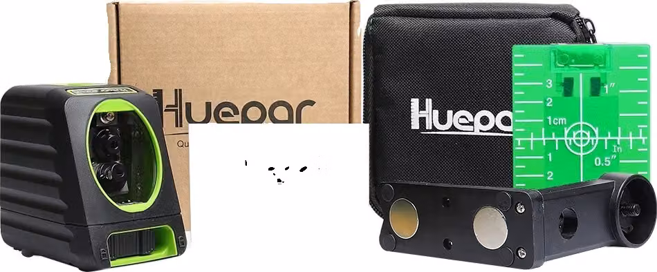 Livella laser Huepar, distanza di lavoro 150 piedi, impermeabile IP54, B0X-1G