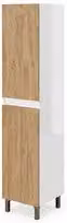 Colonna bagno Lisbona Savini Due in rovere naturale con ante a battente, H 140 cm