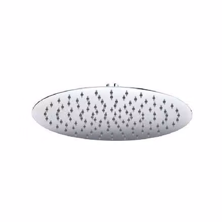 Piatto doccia Mereo Top, Slim, rotondo, ø 200 mm, con cerniera, acciaio inox - CB485E