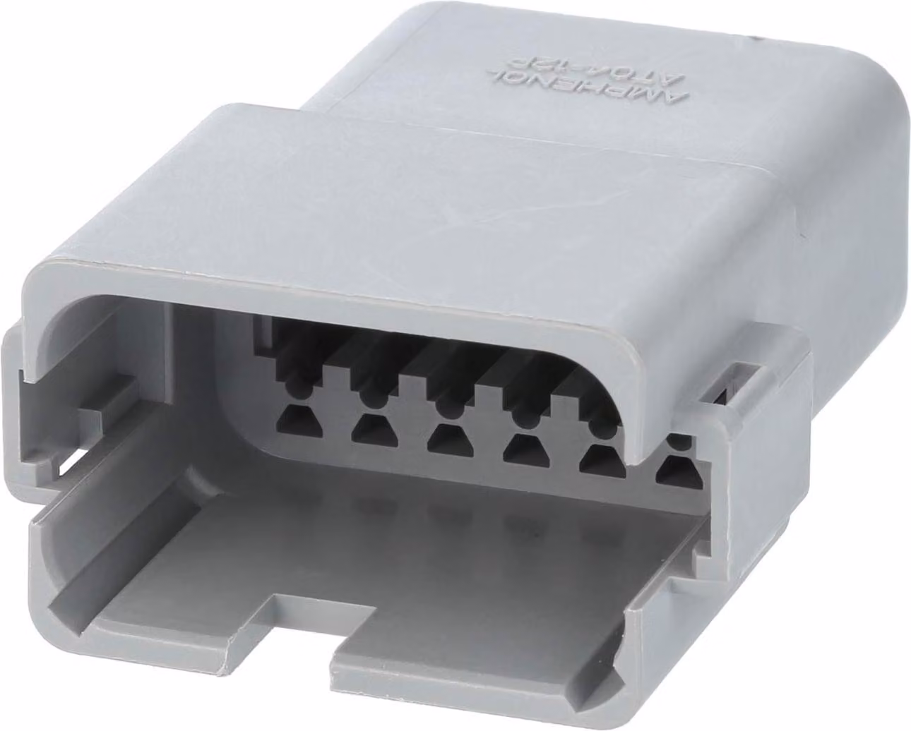 Amphenol AS-12SM 104 Connettore per cavo serie AT con guarnizione ridotta, codifica A, 12 poli, connessione a crimpare