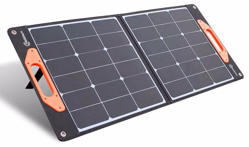 Pannello solare pieghevole Mobisun da 60 W e 18 V per Powerstation, campeggio e attività all'aperto