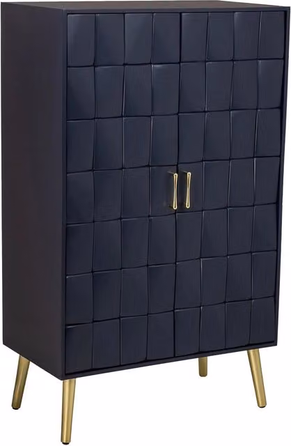 Armadio in legno nero 76x42x125h cm