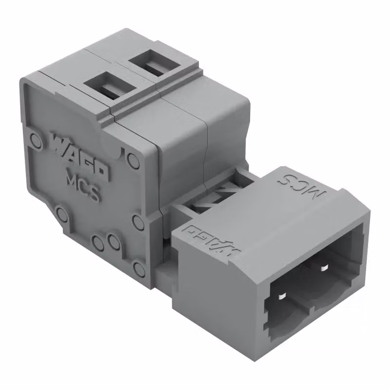Connettore maschio a 1 polo WAGO; CAGE CLAMP®; 2,5 mm²; grigio 231-602