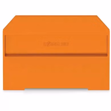 Piastra terminale arancione, spessore 4 mm - Piastra terminale/divisoria per morsettiera 282-312