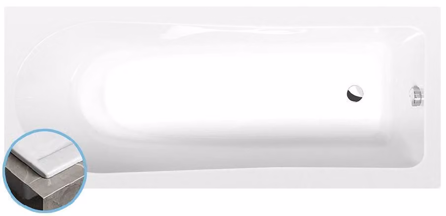 Vasche da bagno Polysan - Vasca da bagno 1700x700x470 mm, bianco 87111S