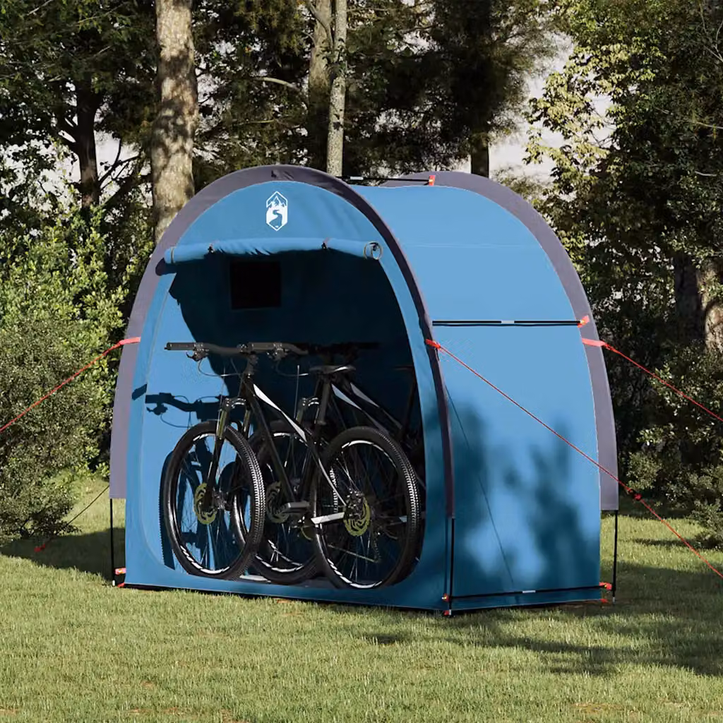Tenda porta biciclette vidaXL Blu L 210 cm x P 90 cm x H 174 cm
