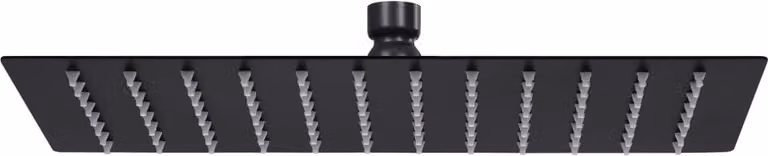 The Living Store Doccia a pioggia in acciaio inox 30x20 cm rettangolare nera