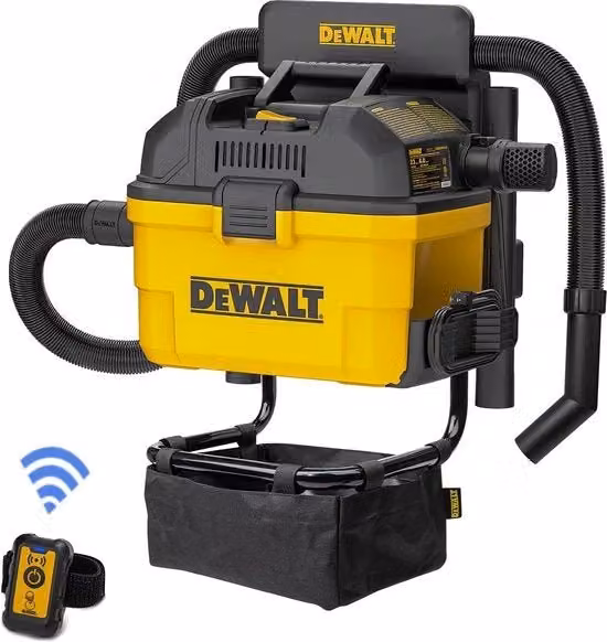Aspiratore industriale senza sacco DeWalt giallo