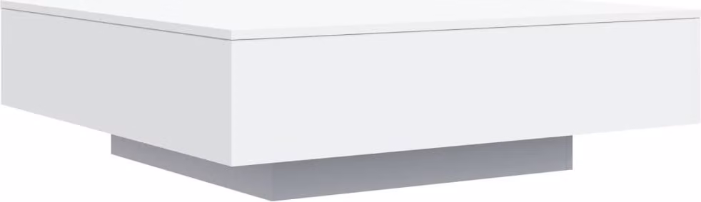 Tavolino da Salotto Bianco 100x100x31 cm in Legno Multistrato