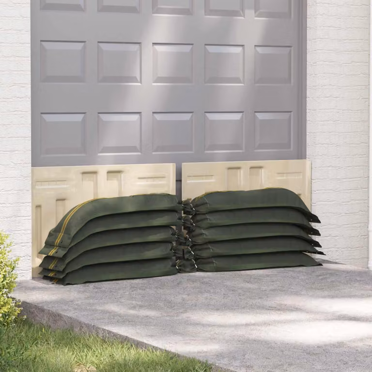 Sacchi di sabbia 50 pcs Verde 120 x 27 cm HDPE