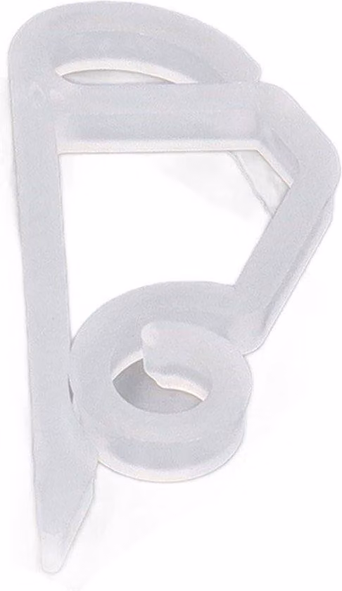 Gancio in plastica per catene luminose da esterno, bianco