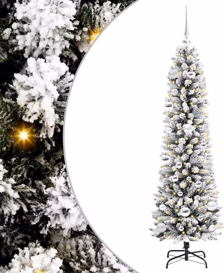 Albero di Natale artificiale con 150 LED Bianco 150 cm