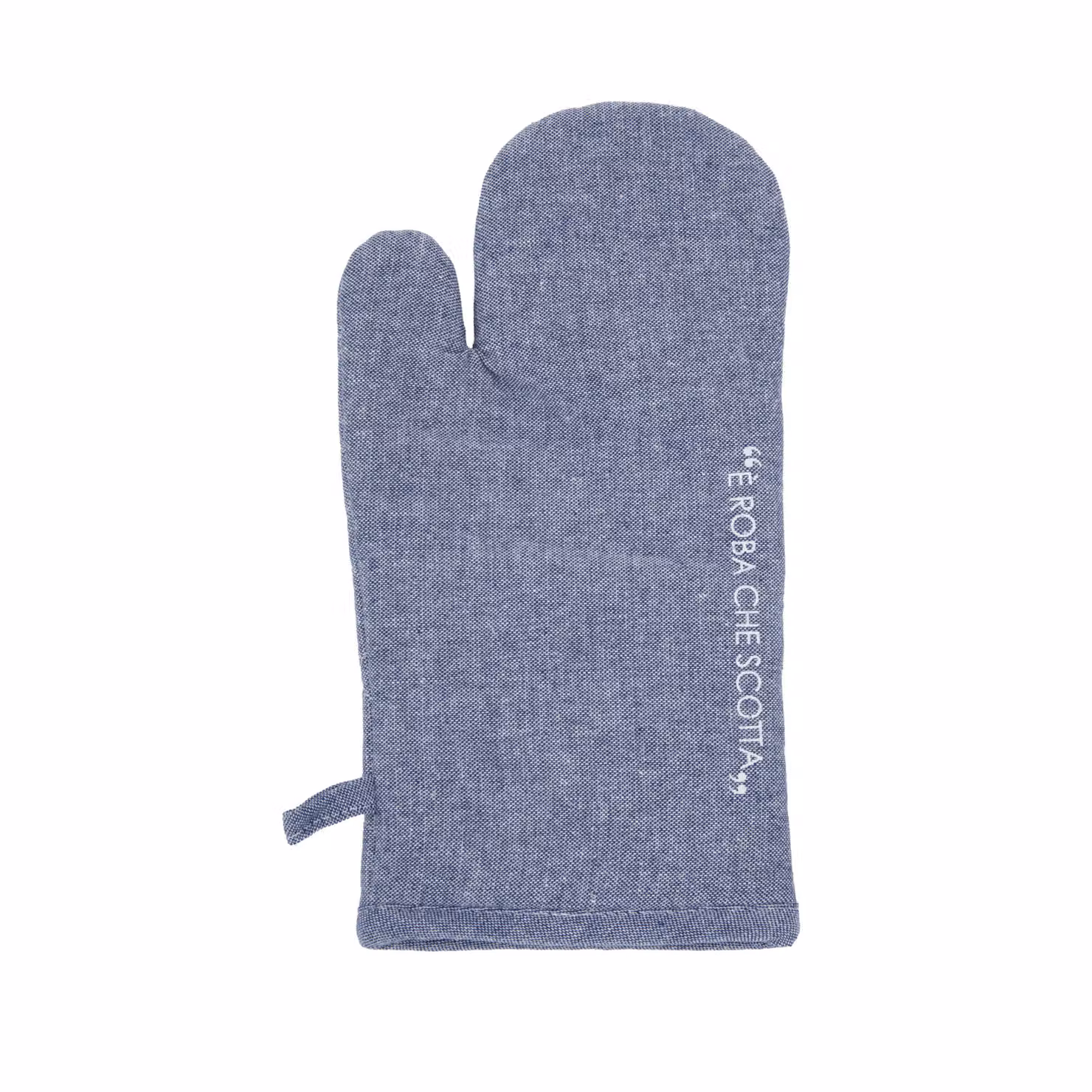 Guanto da forno Kasanova Quotes in cotone blu lavabile – 2