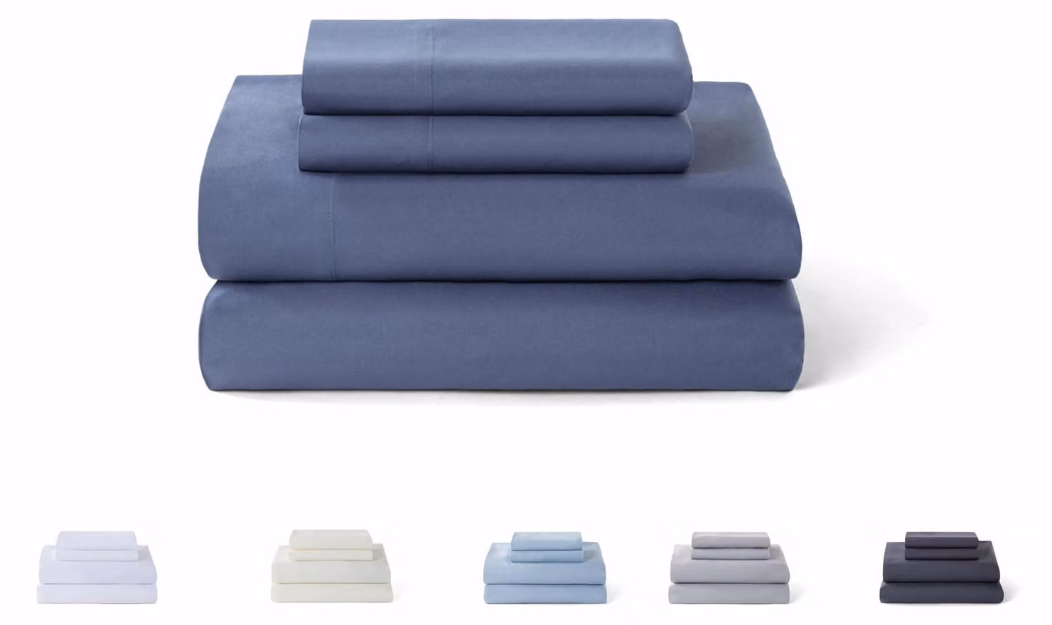 Set di lenzuola composto da 4 pezzi: lenzuolo con angoli e due federe