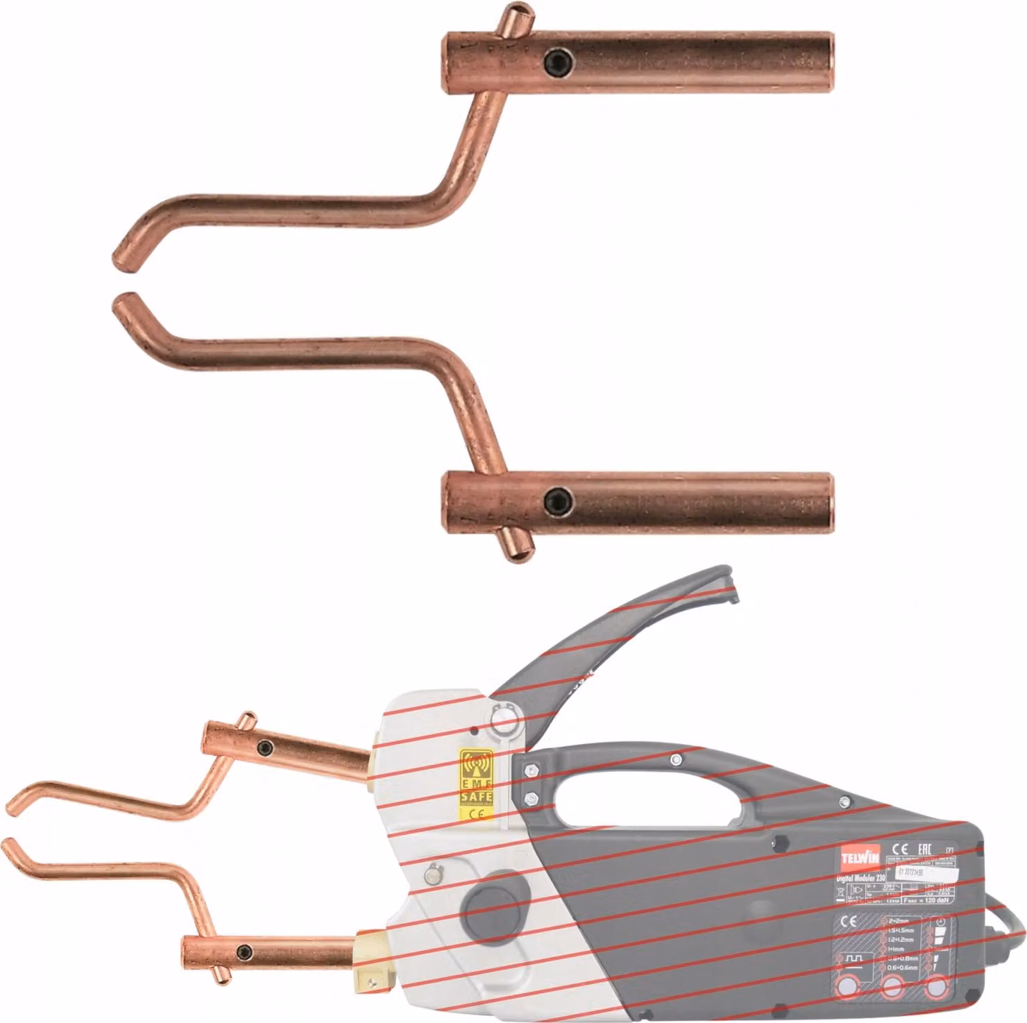 Bracci di saldatura modulari TELWIN XA4 Elettrodi 120 mm