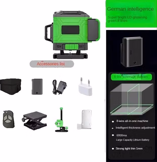 Livella laser, autolivellante, 360 gradi in orizzontale e in verticale