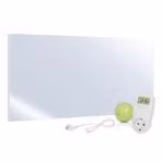 UMBRELLA® H700 Riscaldatore a infrarossi con specchio 700 W con termostato TH10 – Carbon Crystal – Design elegante 2-in-1
