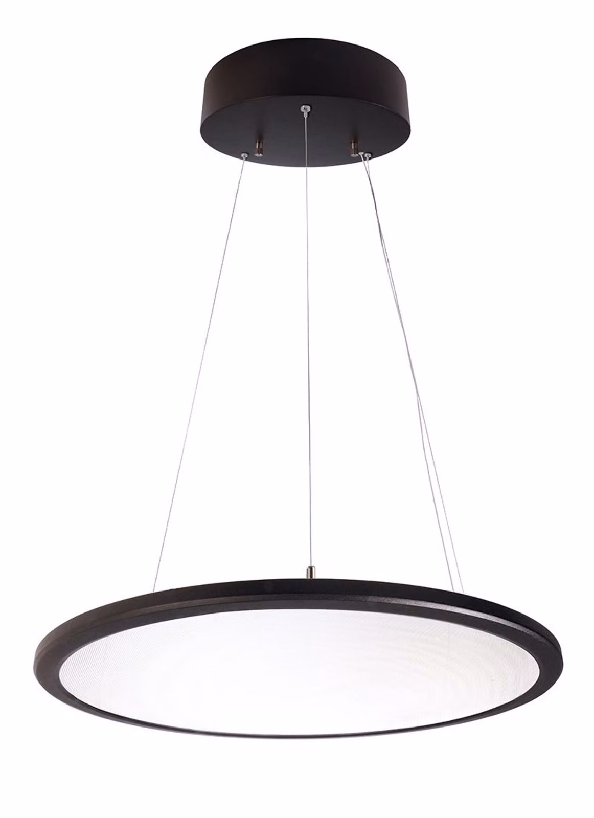 KapegoLED 342092 Lampada a sospensione LED pannello trasparente rotondo, nero
