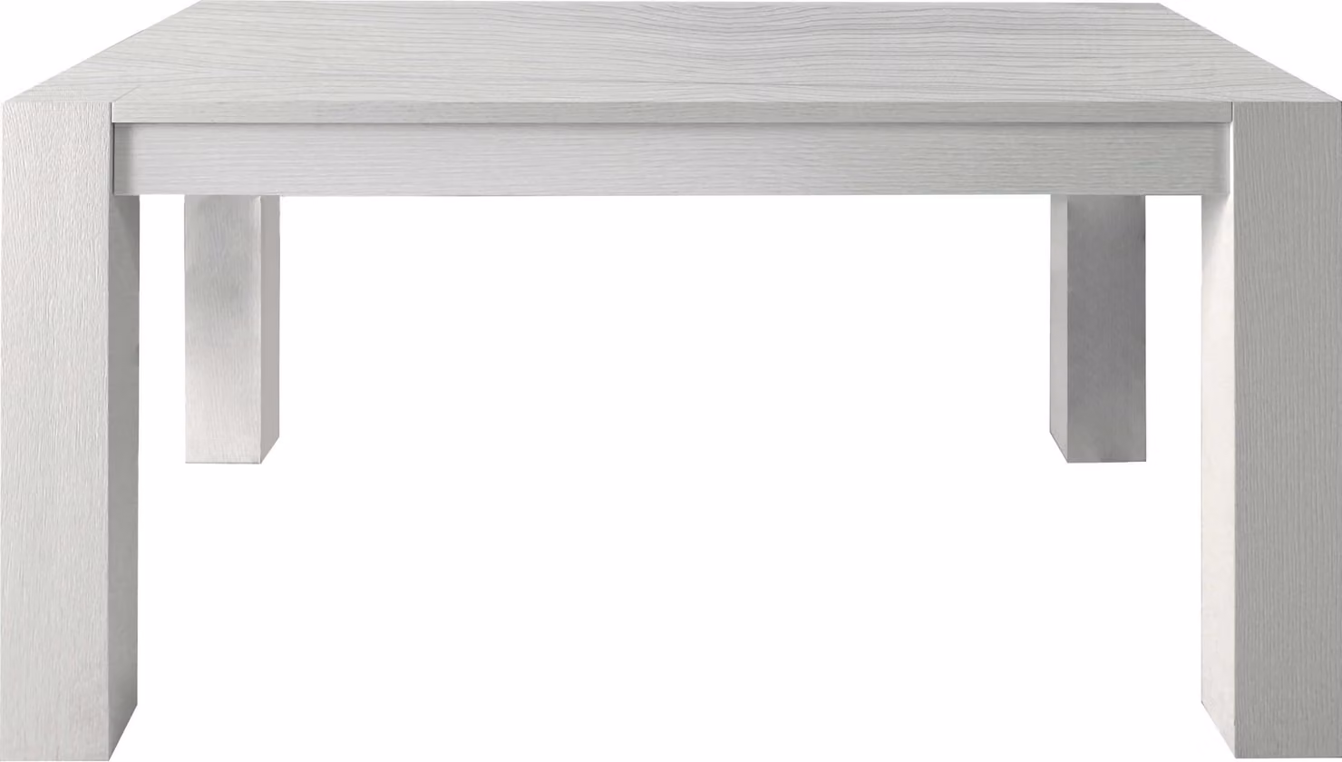 Milani Home - tavolo da pranzo allungabile 180-230-280 x 90 cm, bianco effetto rovere spazzolato, legno