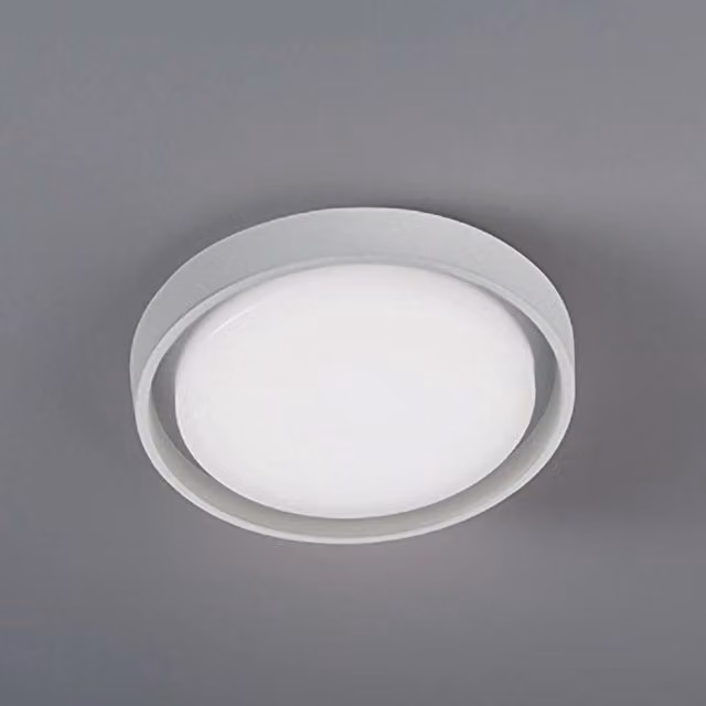 Lampada da Parete e Soffitto LED Alu Zafferano, Design Rotondo Minimalista, Bianco Opaco, IP54, Diametro: 27 cm