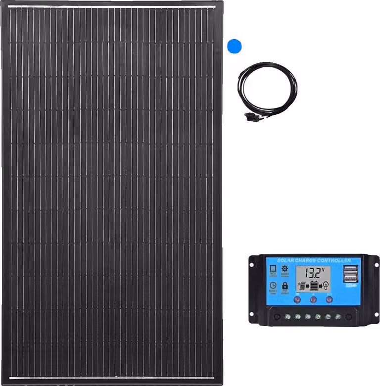 Pannello solare, silicio monocristallino, design compatto, kit solare 12V 200W