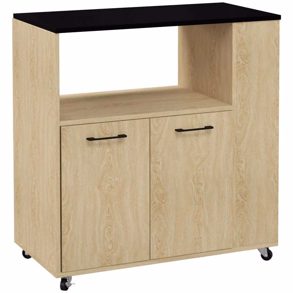 Carrello cucina multiuso salvaspazio XYLO beige con ruote L: 75 cm, P: 40 cm, H: 80,5 cm – 2