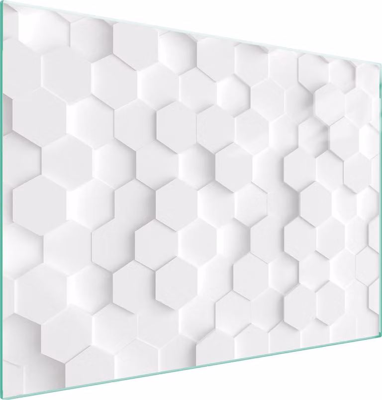 Piastra Di Protezione In Vetro Per Il Cuore 70X52 Bianco