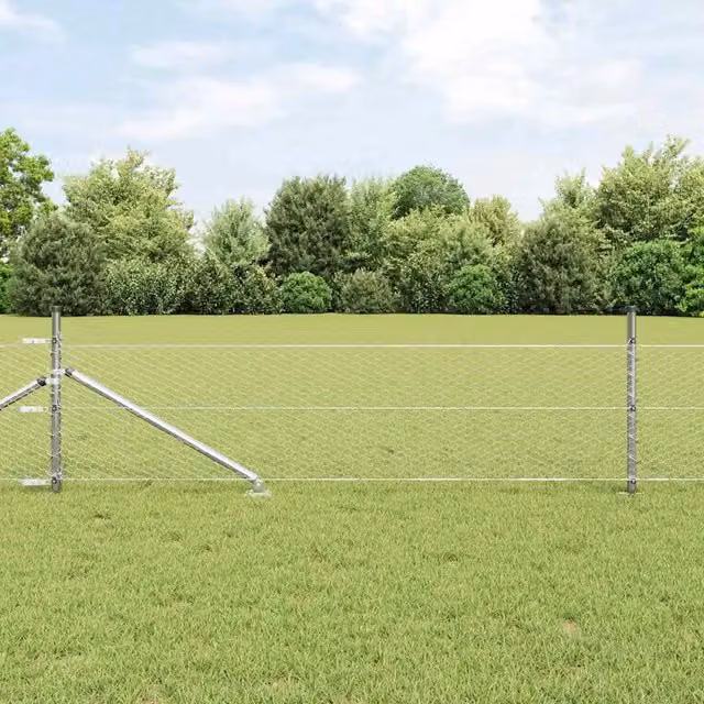 Recinzione esagonale con palo 100 x 0,4 m Acciaio zincato Rete 3353433