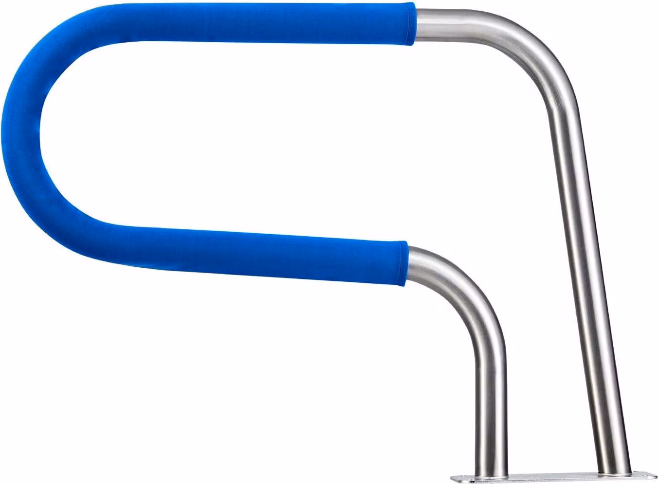 Ringhiera per piscina, 78,8 x 55,8 cm Corrimano per piscina, capacità di carico 100 kg Corrimano per piscina in acciaio inossidabile 304 per impieghi gravosi, manicotto antiscivolo rimovibile, ricchi accessori, per bordi piscina, parchi acquatici e centri