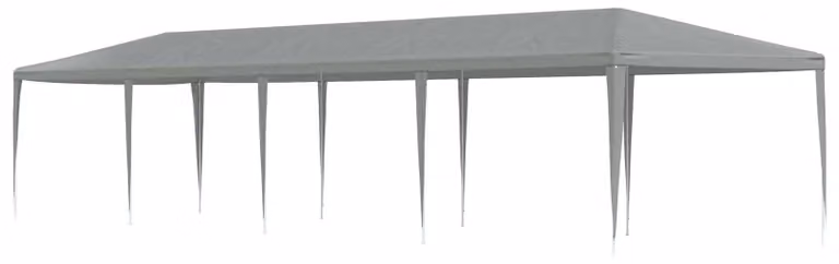 Tenda Party Grigio chiaro 1200 x 300 x 255 cm PE e Acciaio
