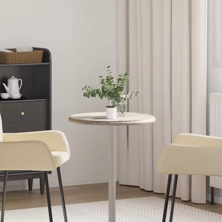 Piano per tavolo rotondo in marmo vidaXL Grigio Ø50 x 2,5 cm